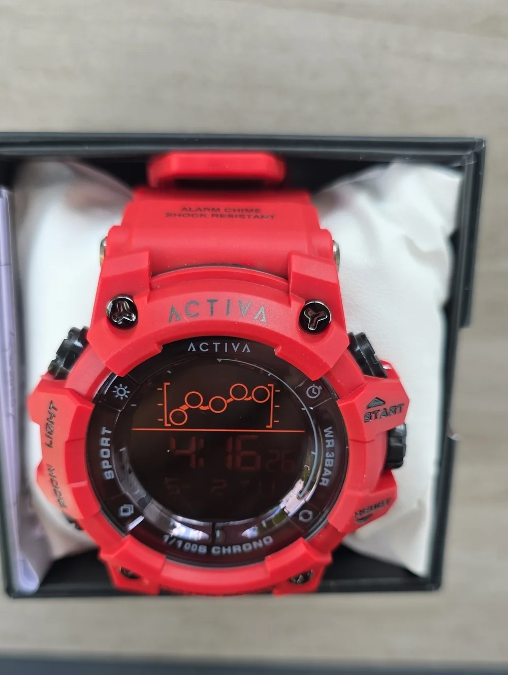 547.  Activa Summit X Invicta Unisex Digital Watch - 50mm. Red